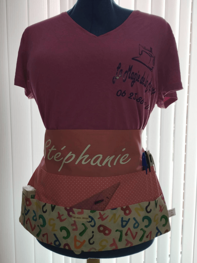 TABLIER MAITRESSE PERSONNALISE