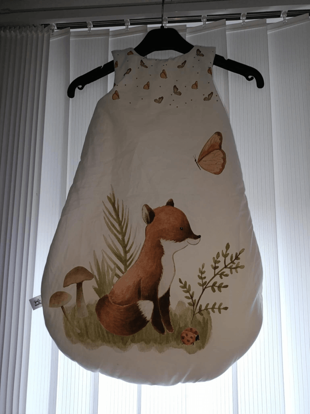 Gigoteuse renard et faon taille 0/3 mois fermeture à gauche