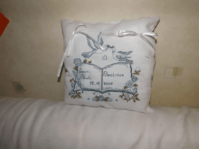coussin mariage personnalisé