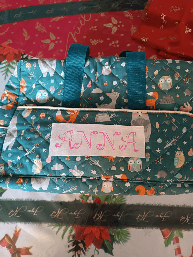 sac à langer personnalisé avec le prénom