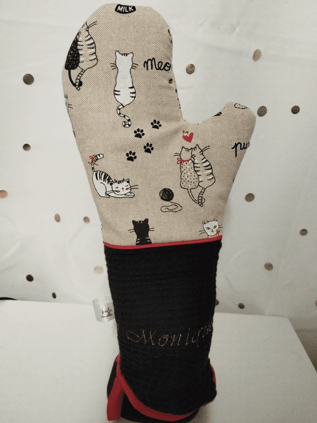 MITAINE DE FOUR PERSONNALISE